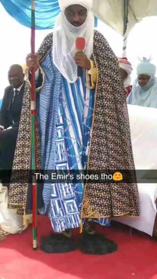 Photo: Emir of Kano, Sanusi Lamido and his 